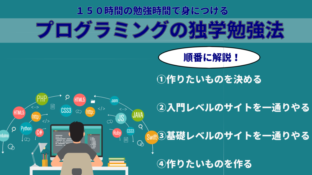 プログラミングの独学勉強法 １５０時間の勉強時間で身につける方法 弁理士やまの知的な日常